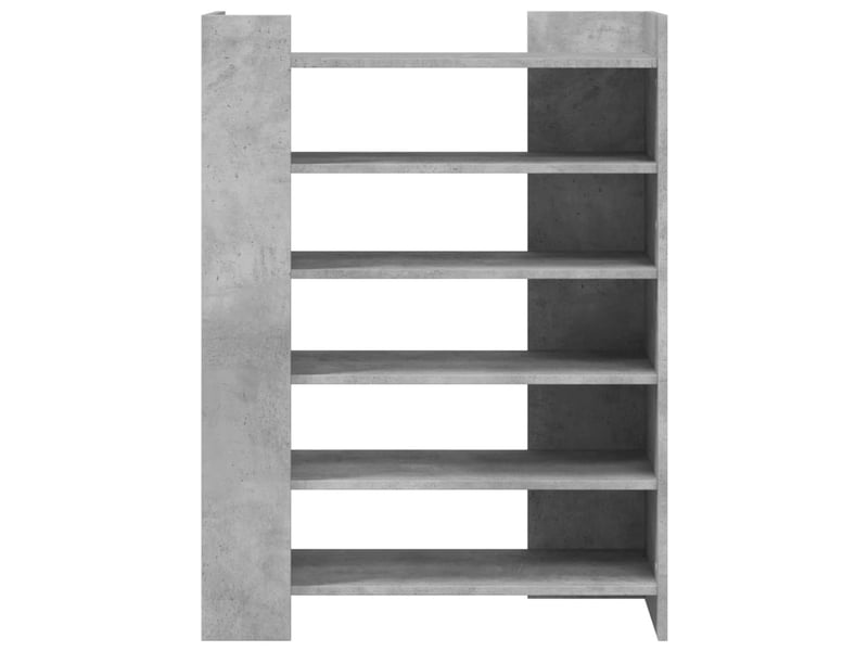 Meuble à chaussure, armoire à chaussures gris béton 74,5x37,5x100 cm  - Conforama D
