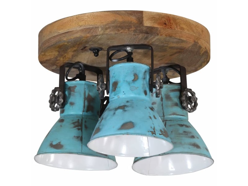  Plafonnier, lampe plafond 25 w bleu délavé 35x35x25 cm e27  - Conforama C