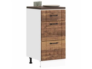 Meuble de rangement, armoire de cuisine lucca vieux bois bois ingénierie shl5296