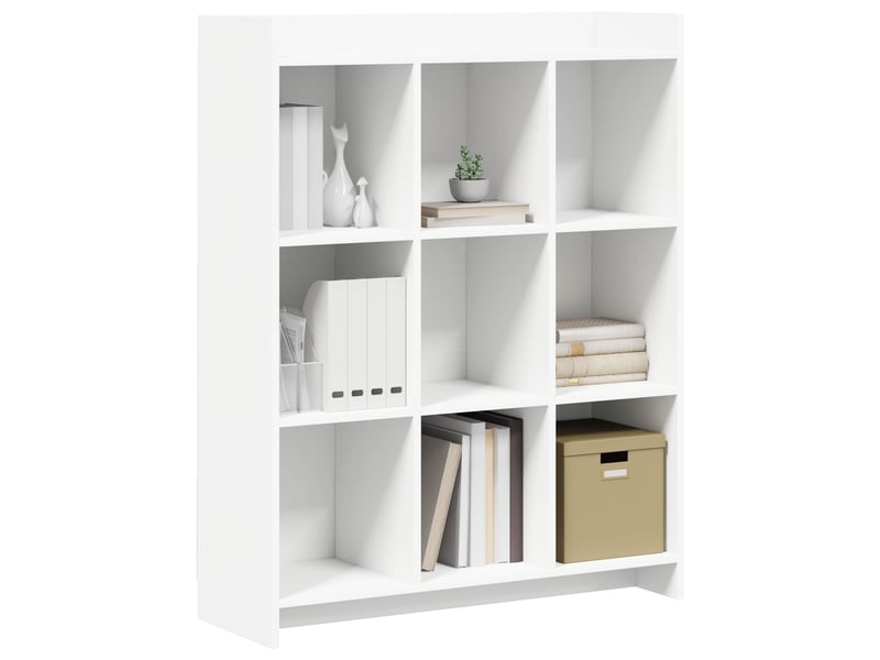 Bibliothèque, armoire à livres blanc 87,5 x 30 x 111 cm bois d'ingénierie  - Conforama C