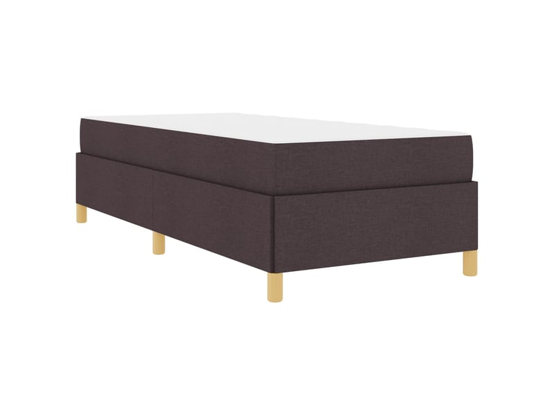 Lit simple- lit adulte - cadre de lit marron foncé 100 x 200 cm tissu - Conforama C
