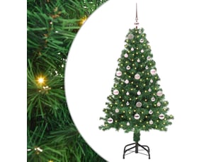 Sapin de noël artificiel, arbre de noël vert 150 cm pvc, acier et plastique shl9858