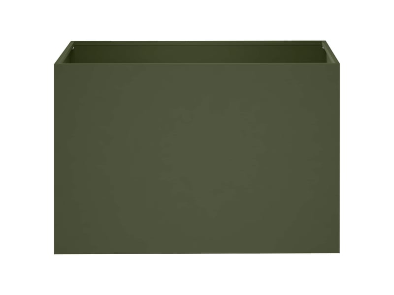  Jardinière - cache-pot de jardin 2 pcs vert olive 50 x 40 x 40 cm  - Conforama D