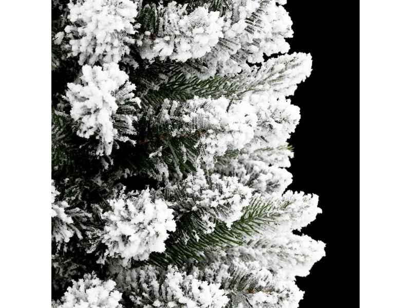  Sapin de noël - arbre de noël artificiel mince avec neige floquée 240 cm pvcpe  - Conforama E