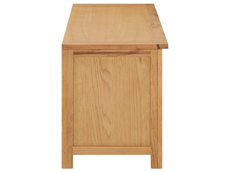  Étagère à chaussures, meuble à chaussures 114x37x45 cm bois de chêne solide  - Conforama C