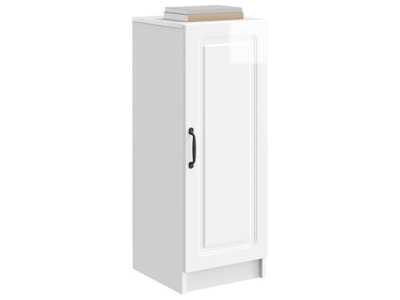  Buffet - bahut - meuble de rangement blanc brillant 33 x 34,5 x 87 cm bois d'ingénierie  - Conforama C