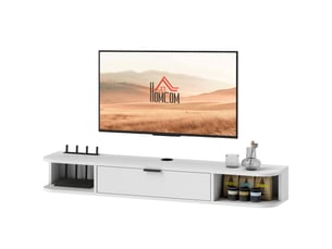 Meuble tv coloris blanc  <strong></strong>  <strong></strong>