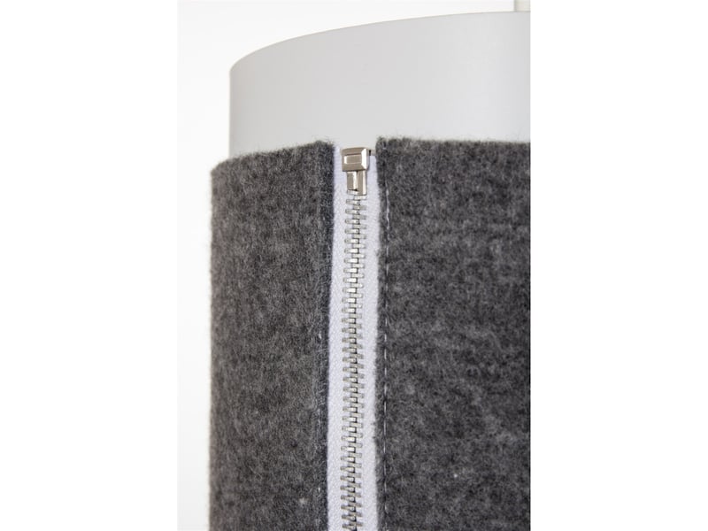  Lampe suspension en feutre zip star 52cm gris  - Conforama C