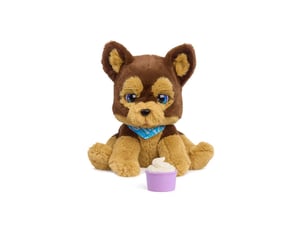 Peluche chien interactive marron benny avec 30 sons et réactions
