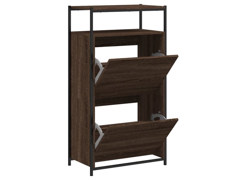  Meuble à chaussures, armoire à chaussures chêne brun shl2148  - Conforama A