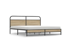 Lit 2 places 200x200 cm coloris marron