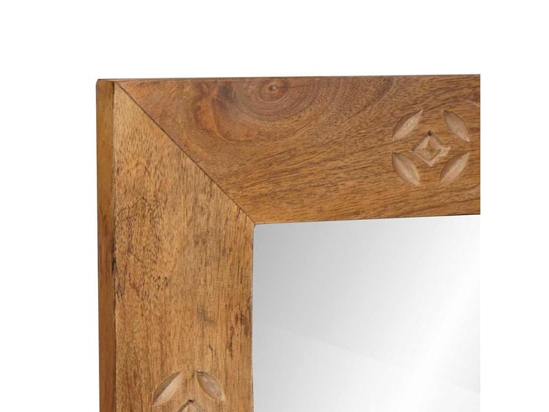  Miroir mural 70 x 50 cm bois d'ingénierie et verre cf62803  - Conforama D