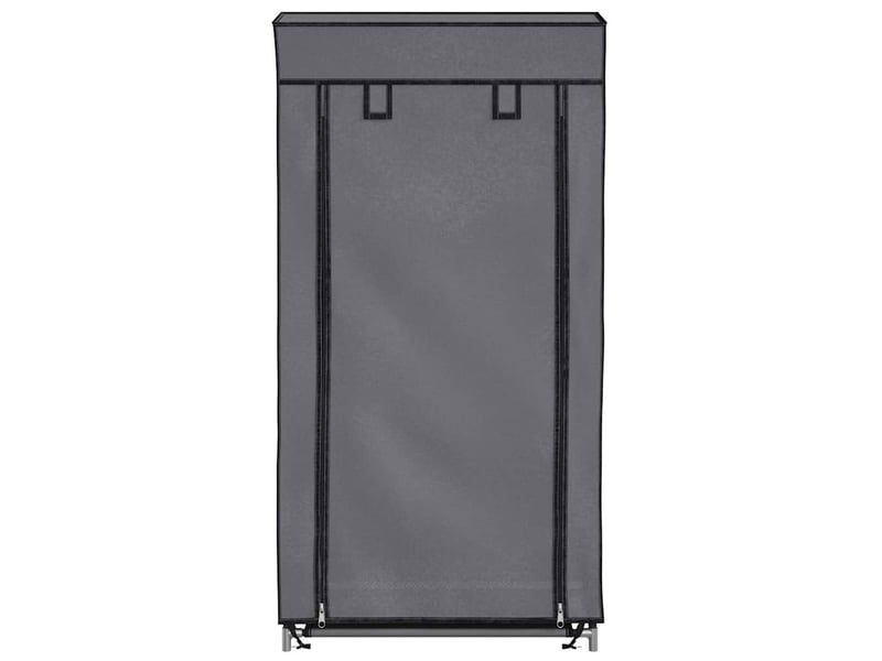  Meuble à chaussure | armoire à chaussures avec housse gris 58x28x106 cm tissu  - Conforama D