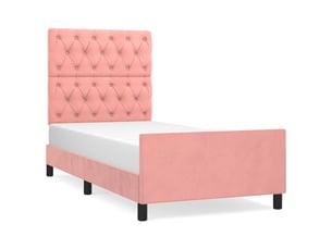 Lit simple 80x200 cm coloris rose