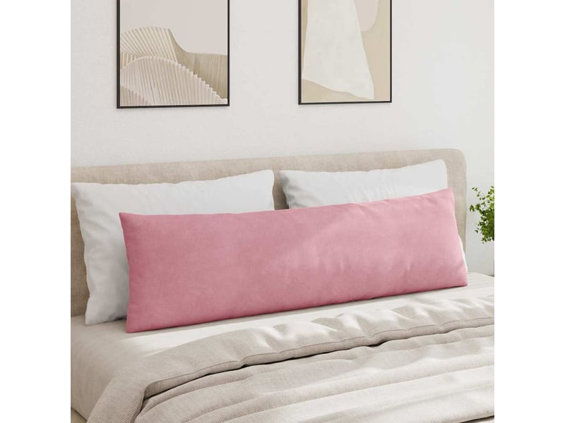 Lot de 2 coussins de canapé, coussins décoratifs rose 145 x 40 cm cf59145  - Conforama D