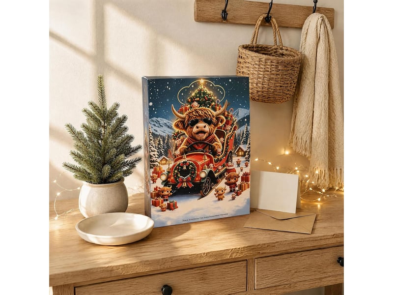  Calendrier de l'avent 2026 highland cow – 24 mini figurines 3d à collectionner-style 3  - Conforama D