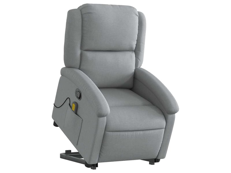  Fauteuil de massage inclinable, fauteuil relax gris clair tissu shl56916  - Conforama C
