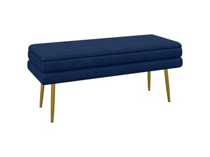 Banquette lit convertible couchage Quotidien <strong></strong> <strong></strong> bleu