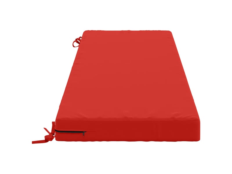 Coussin de banc, coussin d'assise, coussin de canapé soest 100 % polyester rouge 140 x 50 x 8 cm cf53507 - Conforama D