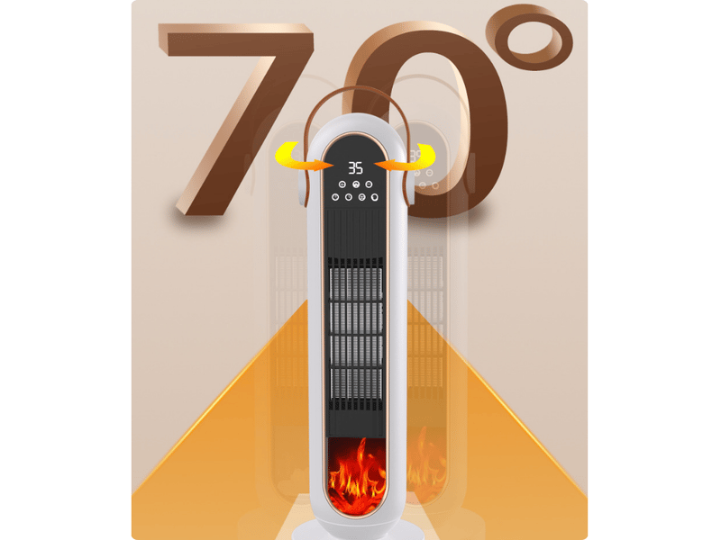  Radiateur soufflant, radiateur, radiateur sur pied, radiateur électrique, poêle à économie d'énergie  - Conforama C