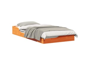 Lit simple 90x190 cm coloris beige