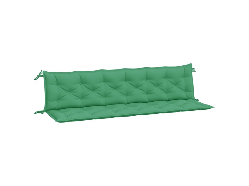  Lot de 2 coussins de banc jardin, coussins d'assise vert 200x50x7 cm tissu oxford cf58749  - Conforama A