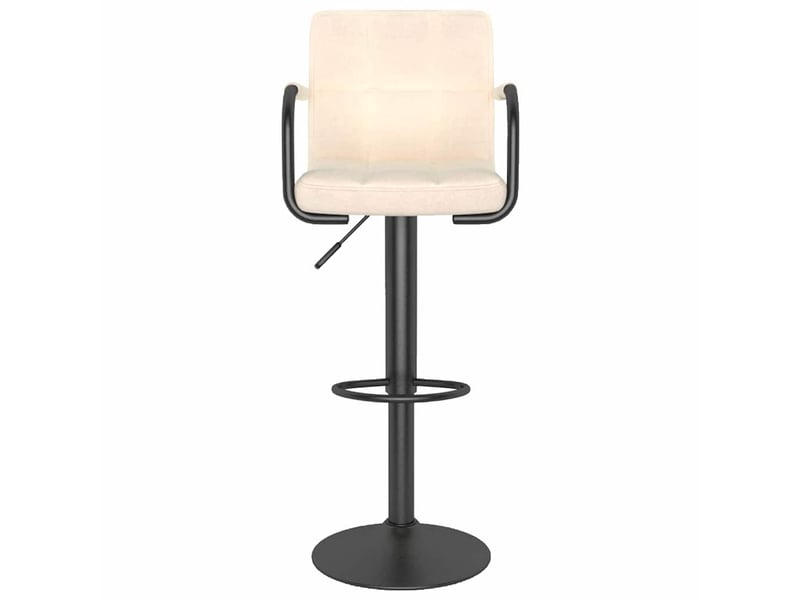  Lot de 2 tabouret de bar, chaise de bar crème tissu shl29413  - Conforama D