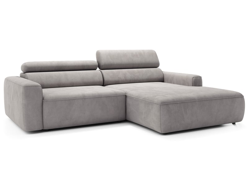 Selsey fando - canapé d'angle - 252 cm - velours gris Fando - Conforama D