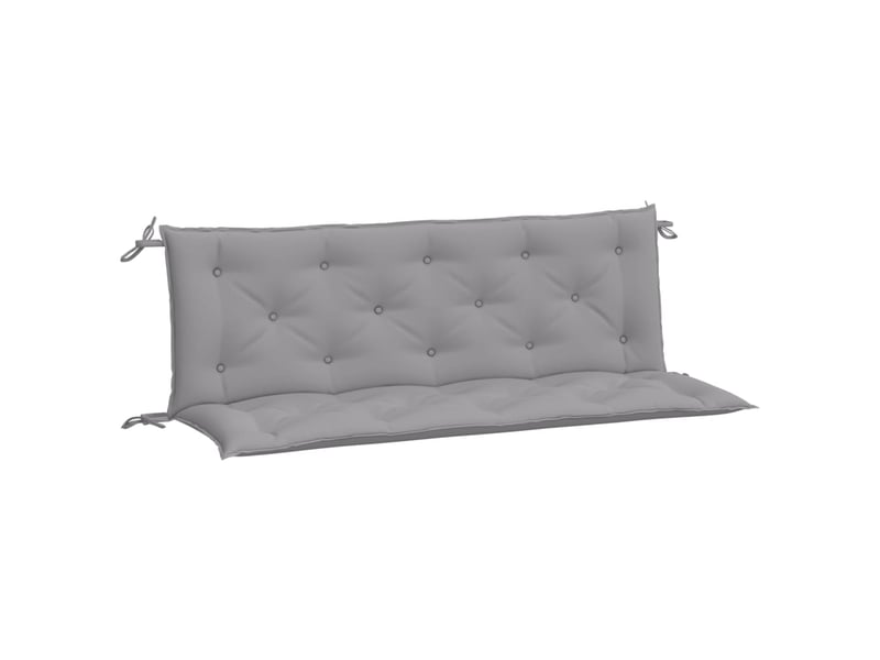  Lot de 2 coussins de banc jardin, coussins d'assise gris 150x50x7 cm tissu oxford cf58725  - Conforama A