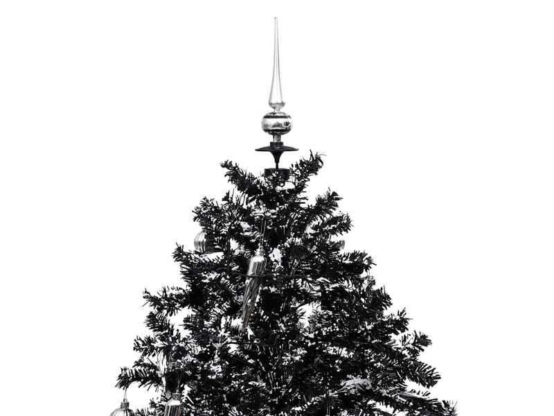  Arbre de noël, sapin de noël neigeux avec base de parapluie noir 170 cm pvc  - Conforama D