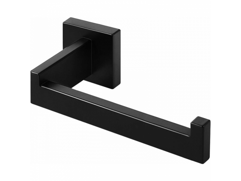  Porte papier toilette noir, acier inox porte rouleau support papier toilette pour salle de bain et cuisine (carré)  - Conforama A