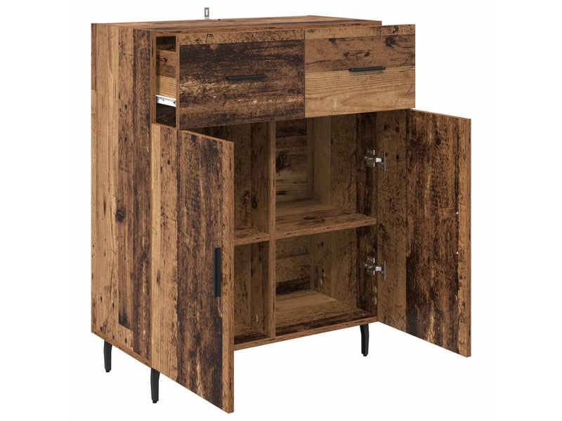  Buffet - bahut - meuble de rangement bois ancien 69,5 x 34 x 90 cm bois d'ingénierie  - Conforama E