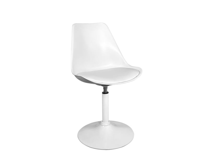  Lot de 2 chaises pivotantes salle à manger nosa blanc 704-NOSA - Conforama C