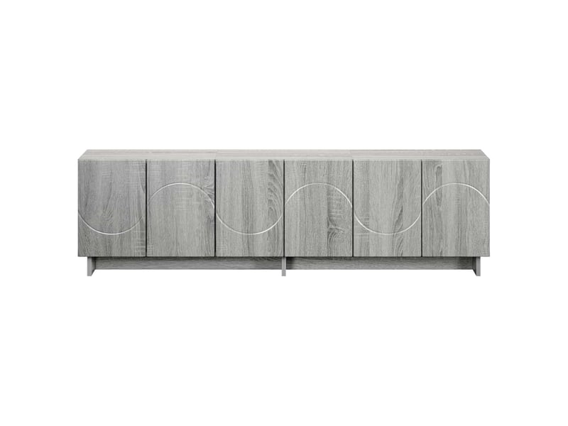  Meuble tv, banc tv 140x34,5x40 cm sonoma gris bois d'ingénierie shl9898  - Conforama D