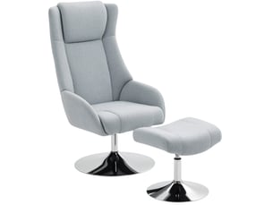 Fauteuil relax manuel  <strong>COVREO </strong> Tissu gris