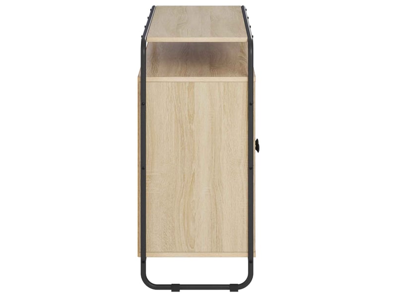 Buffet salon, buffet de rangement chêne sonoma 102x35x75 cm bois d'ingénierie shl2009 - Conforama E