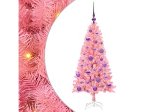 Sapin de noël - arbre de noël rose 120 cm pvc