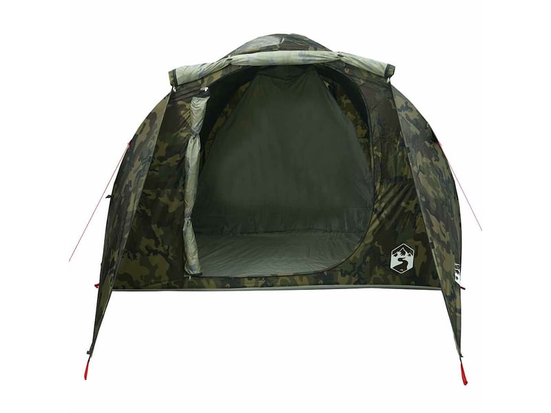  Tente de camping, tente familiale tunnel 6 personnes camouflage résistant à l'eau  - Conforama E