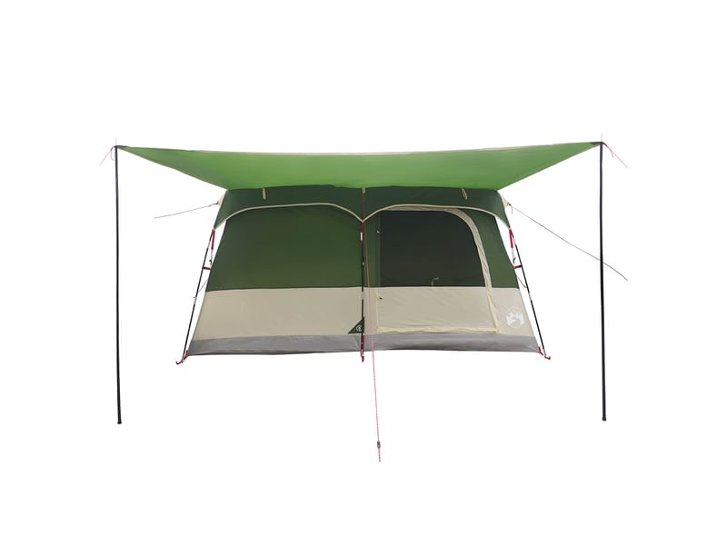 Tente de camping, tente familiale 6 personne vert polyester - Conforama E