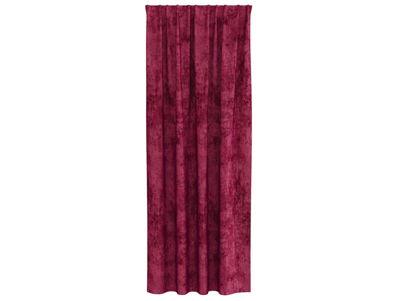  Lot de 2 rideaux en velours, rideaux de fenêtre rouge bordeaux 225 x 140 cm velours cf44245  - Conforama D