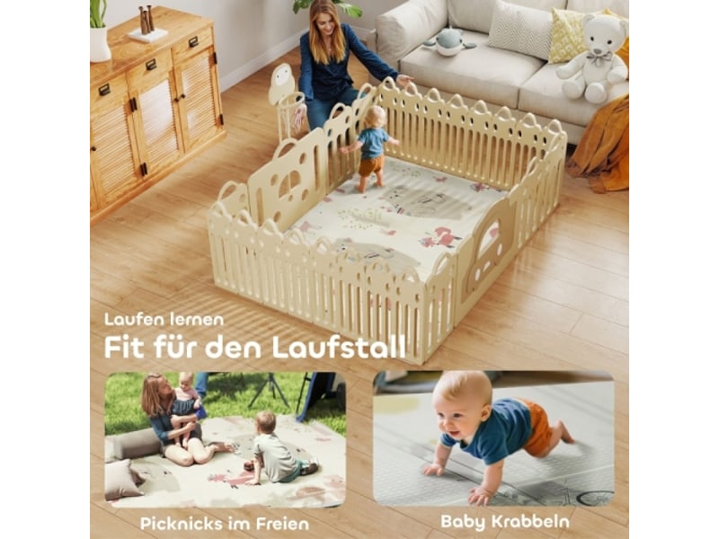 Tapis de jeu bébé en mousse, motif animaux, rembourrage 1,5 cm, antidérapant - Conforama D