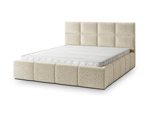 Lit coffre 160x200 cm <strong>MASSENO</strong>  <strong></strong> coloris beige