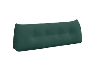Coussin de dos, coussin de dossier vert foncé 140 x 24 x 50 cm velours cf55078