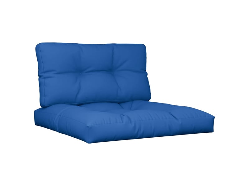  Lot de 2 coussins de palette, coussins de canapé bleu royal tissu cf59508  - Conforama A