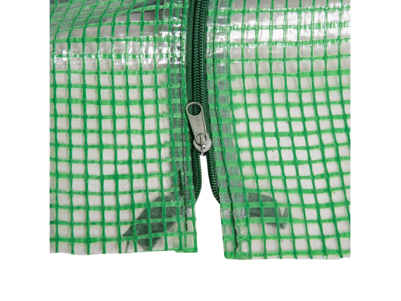  Serre de jardin 180x90x90 cm – verte – film pe 140 gm² anti-uv, fenêtres enroulables à fermeture zippée  - Conforama E