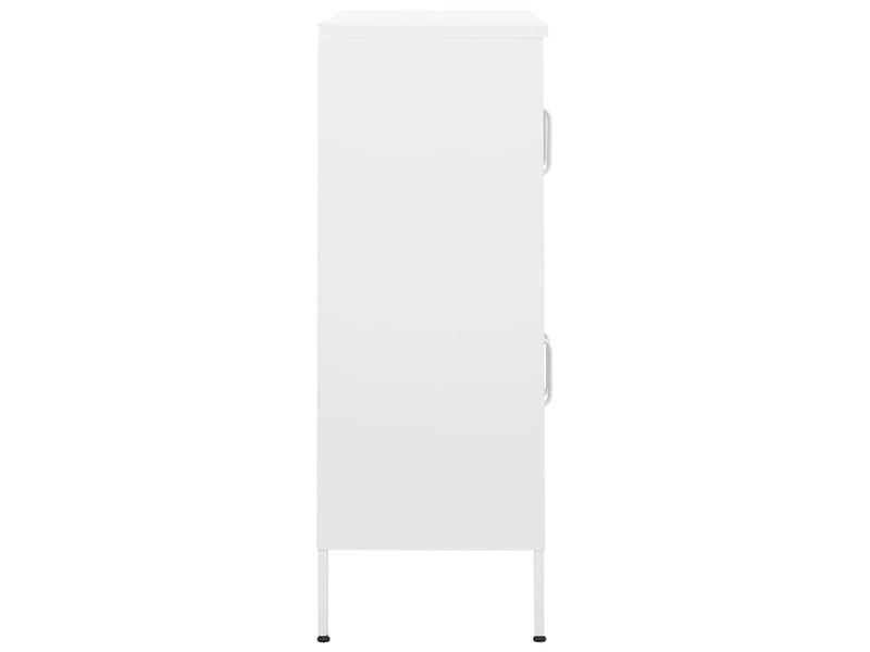  Armoire de rangement, rangement bureau blanc 80x35x101,5 cm acier shl7989  - Conforama D