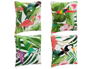 Lot de 4 coussins de dos, coussins de dossier putten 100 % polyester cf59420