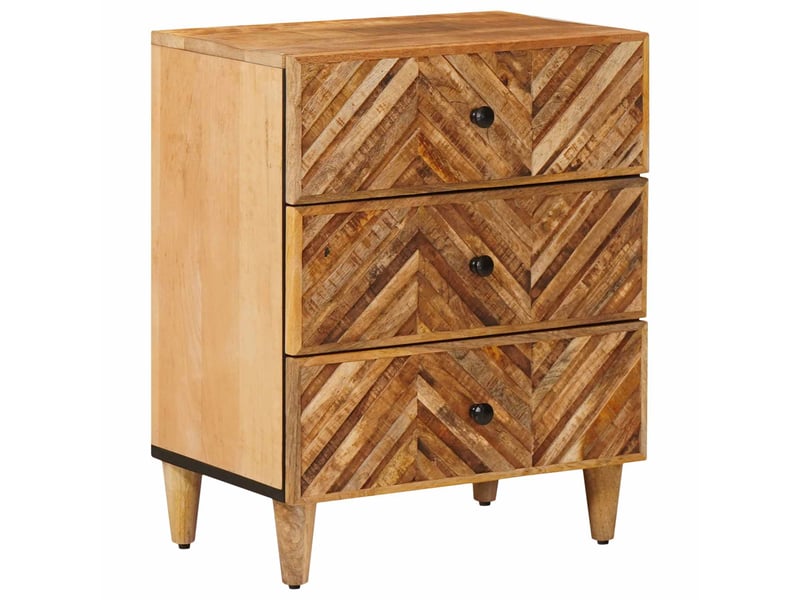  Table de chevet marron 50 x 33 x 60 cm bois de mangue massif  - Conforama B