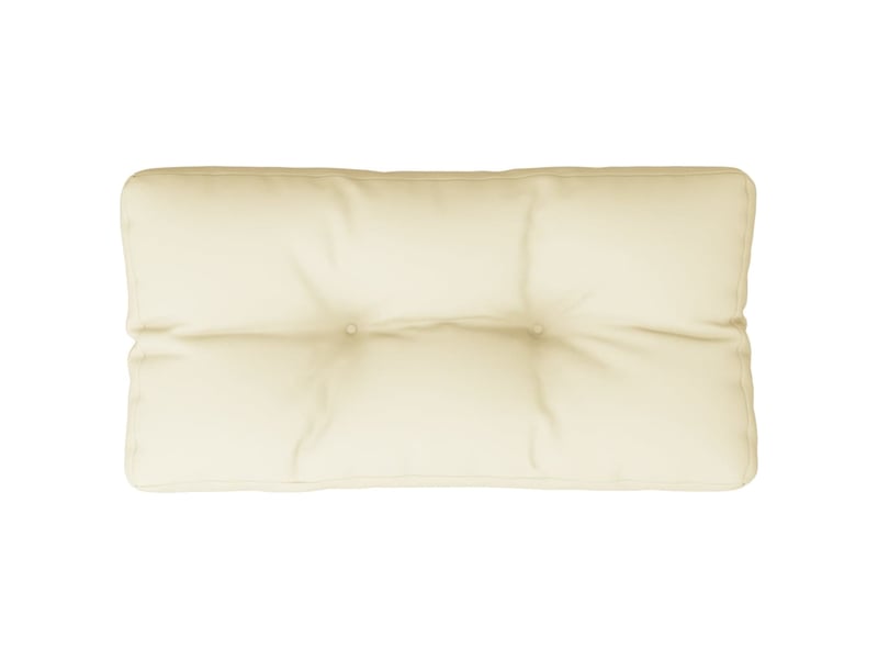  Coussin de palette, coussin de chaise, coussin de canapé crème 80x40x12 cm tissu cf55341  - Conforama A
