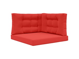 Coussin de canapé d'extérieur, coussin de chaise polyester rouge 80 x 80 cm cf54159